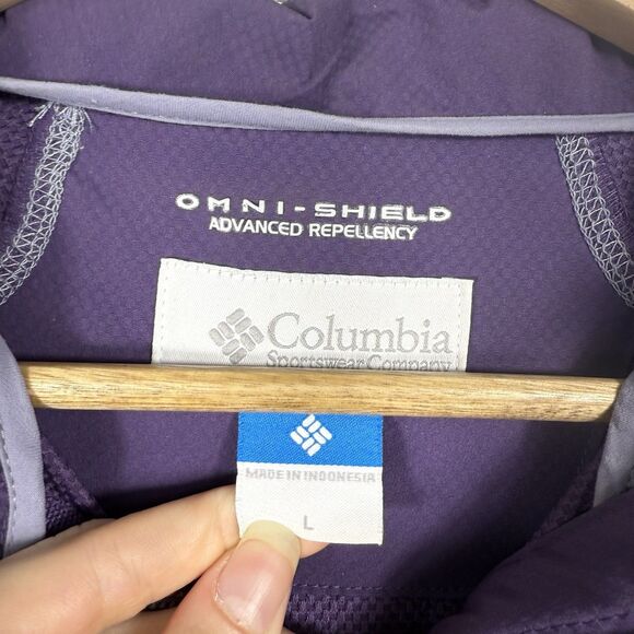 Columbia Womens size Large Purple Omni Shield Softshell Jacket - Picture 2 of 4